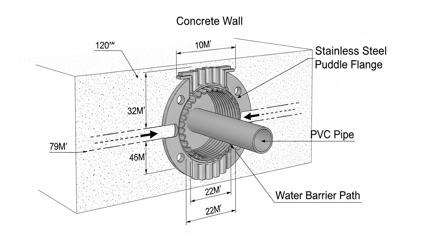 puddle flange
